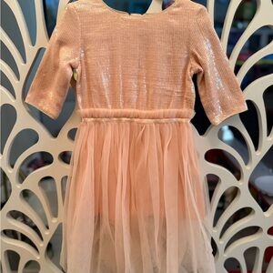 Billieblush Sequined Peach Dress